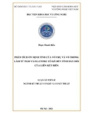 Luận án Tiến sĩ Kỹ thuật cơ khí: Phân tích ổn định tĩnh của vỏ trụ và vỏ trống làm từ FGM và FG-CNTRC có kể đến tính đàn hồi của liên kết biên