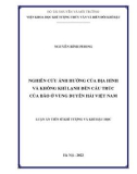 Luận án Tiến sĩ Khí tượng: Nghiên cứu ảnh hưởng của địa hình và không khí lạnh đến cấu trúc của bão ở vùng duyên hải Việt Nam