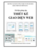 Tài liệu giảng dạy Thiết kế giao diện Web - Trường CĐ Kinh tế - Kỹ thuật Vinatex TP. HCM