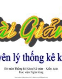 Bài giảng Nguyên lý thống kê kinh tế - Học viện Ngân hàng