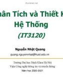 Bài giảng Phân tích và thiết kế hệ thống: Chương 5 - Nguyễn Nhật Quang