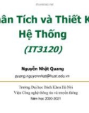 Bài giảng Phân tích và thiết kế hệ thống: Chương 6 - Nguyễn Nhật Quang