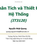 Bài giảng Phân tích và thiết kế hệ thống: Chương 8 - Nguyễn Nhật Quang