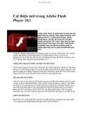 Cải thiện mới trong Adobe Flash Player 10.1