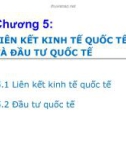 Bài giảng Kinh tế quốc tế: Chương 5 - Trường ĐH Bách khoa Hà Nội