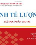 Bài giảng Kinh tế lượng: Chương 1 - Nguyễn Thị Bích Nguyệt