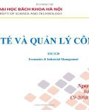 Bài giảng Kinh tế và quản lý công nghiệp: Chương 2.1 và 2.2 - Nguyễn Thị Bích Nguyệt