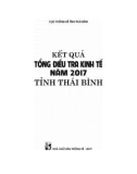 Kết quả Tổng điều tra kinh tế năm 2017 tỉnh Thái Bình