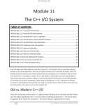 Module 11 The C++ I/O SystemTable of ContentsCRITICAL SKILL 11.1: Understand I/O streams