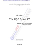 Bài giảng: Tin học quản lý (Học viên Bưu chính Viễn thông)