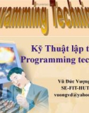 Programming Teaching- kỹ thuật lập trình