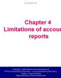 Lecture Accounting for Business – A non-accountant's guide (2/e) - Chapter 4: Limitations of accounting