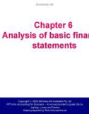 Lecture Accounting for Business – A non-accountant's guide (2/e) - Chapter 6: Analysis of basic financial statements