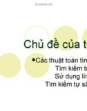 Các thuật toán tìm kiếm