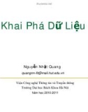 Khai Phá Dữ Liệu-Phát hiện các luật kết hợp