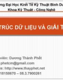 Cấu trúc dữ liệu và giải thuật - Dương Thành Phết