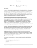 White Paper – Wireless Network Security