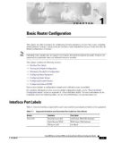 Basic Router Configuration