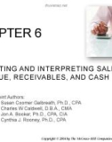 Lecture Financial accounting (8/e) - Chapter 6: Reporting and interpreting sales revenue, receivables, and cash