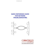 QUICK REFERENCE GUIDE FOR NETWORK TROUBLESHOOTING