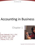 Lecture Fundamental accounting principles (21e) - Chapter 1: Accounting in business