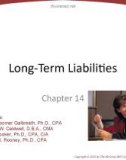 Lecture Fundamental accounting principles (21e) - Chapter 14: Long-term liabilities