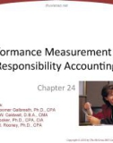 Lecture Fundamental accounting principles (21e) - Chapter 24: Performance measurement and responsibility accounting