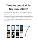 Những ứng dụng tốt và đẹp dùng chung với iOS 7