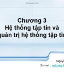 Hệ điều hành LINUX (Nguyễn Nam Trung ) - Chương 3