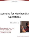 Lecture Fundamental accounting principles (21e) - Chapter 5: Accounting for merchandising operations