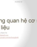 Bài giảng Quản trị cơ sở dữ liệu: Chương 2 - ThS. Hoàng Mạnh Hải