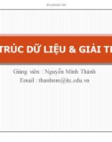 Giới thiệu môn học Cấu trúc dữ liệu và giải thuật - Nguyễn Minh Thành