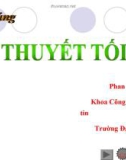 Bài giảng Lý thuyết tối ưu - Phan Lê Na