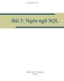 Bài giảng Cơ sở dữ liệu: Bài 5 - ĐH CNTT