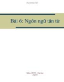 Bài giảng Cơ sở dữ liệu: Bài 6 - ĐH CNTT