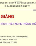 Bài giảng Phân tích thiết kế hệ thống thông tin - ĐH Kỹ thuật Công nghệ TP.HCM