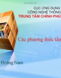 Bài giảng Các phương thức tấn công mạng - Cao Hoàng Nam