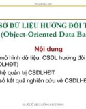 Bài giảng Cơ sở dữ liệu hướng đối tượng - Đoàn Văn Ban