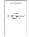 Bài giảng An toàn và bảo mật thông tin - ĐH Nha Trang