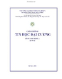 Giáo trình Tin học đại cương dùng cho khối A: Phần 1 - Đỗ Thị Mơ (chủ biên)