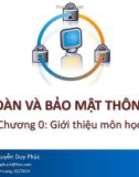 Bài giảng An toàn và bảo mật thông tin - Nguyễn Duy Phúc