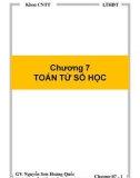 Bài giảng Lập trình hướng đối tượng: Chương 7 - Nguyễn Sơn Hoàng Quốc, ThS. Nguyễn Tấn Trần Minh Khang