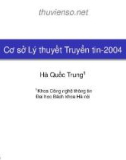 Bài giảng Cơ sở lý thuyết truyền tin: Chương 5 - Hà Quốc Trung