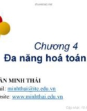 Bài giảng Lập trình hướng đối tượng: Chương 4 - Trần Minh Thái