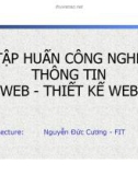 Bài giảng Tập huấn Công nghệ thông tin Web - thiết kế Web - Nguyễn Đức Cương