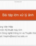 Bài giảng Xử lý ảnh: Chương 1 - Hoàng Văn Hiệp