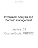 Lecture Investment analysis & portfolio management - Chapter 19