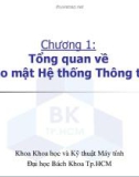 Bài giảng Bảo mật hệ thống thông tin: Chương 1 - ĐH Bách khoa TP HCM