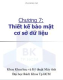 Bài giảng Bảo mật hệ thống thông tin: Chương 7 - ĐH Bách khoa TP HCM