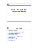 Bài giảng Máy học và mạng neural: Bài 3 - TS. Vũ Đức Lung